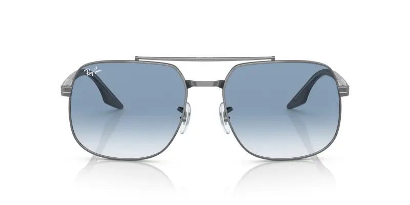 Unisex RB3699 004/3F Occhiali da sole Metallo Grigio Blu Squadrata Normale Sfumato miniatura 3