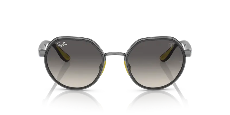 Ray - Ban Unisex RB3703M F03011 Occhiali da sole Metallo Grigio Grigio Geometrica Normale Sfumato miniatura 2