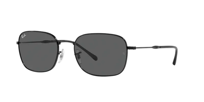 Ray - Ban Unisex RB3706 002/B1 Occhiali da sole Metallo Nero Grigio Pillow Normale miniatura 2