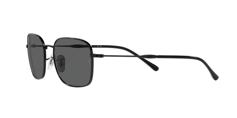 Ray - Ban Unisex RB3706 002/B1 Occhiali da sole Metallo Nero Grigio Pillow Normale miniatura 3