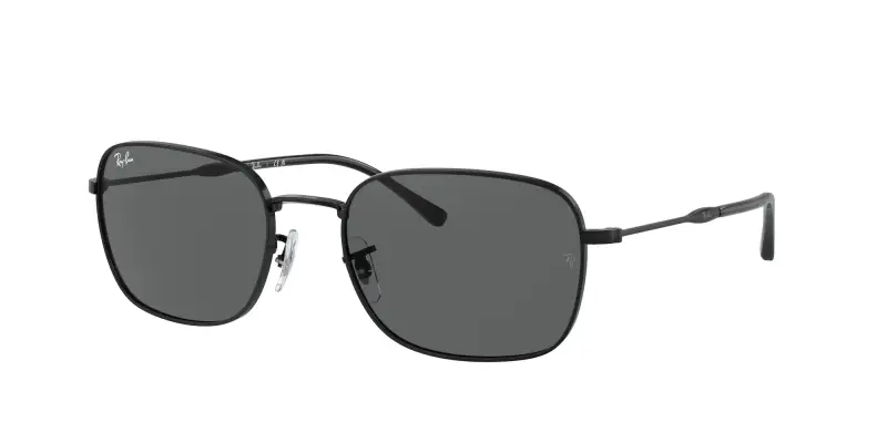 Unisex RB3706 002/B1 Occhiali da sole Metallo Nero Grigio Pillow Normale