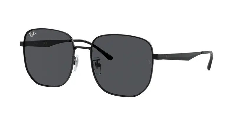 Ray - Ban Unisex RB3713D 002/87 Occhiali da sole Metallo Nero Grigio Geometrica Normale