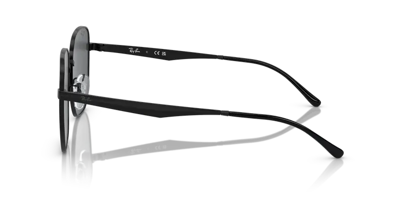 Ray - Ban Unisex RB3713D 002/87 Occhiali da sole Metallo Nero Grigio Geometrica Normale miniatura 3