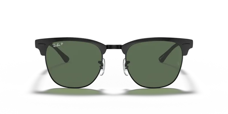 Ray - Ban Unisex RB3716 CLUBMASTER METAL 186/58 Occhiali da sole Metallo Nero G15 Squadrata Polarizzata miniatura 2