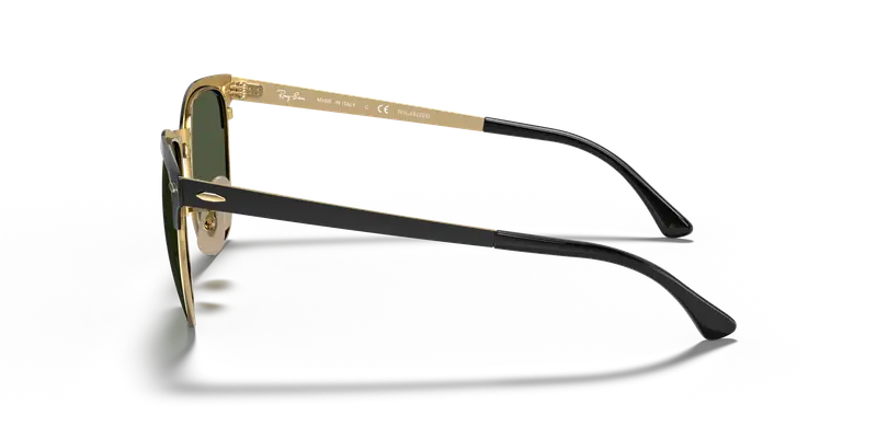 Ray - Ban Unisex RB3716 CLUBMASTER METAL 187/58 Occhiali da sole Metallo Nero G15 Squadrata Polarizzata miniatura 3