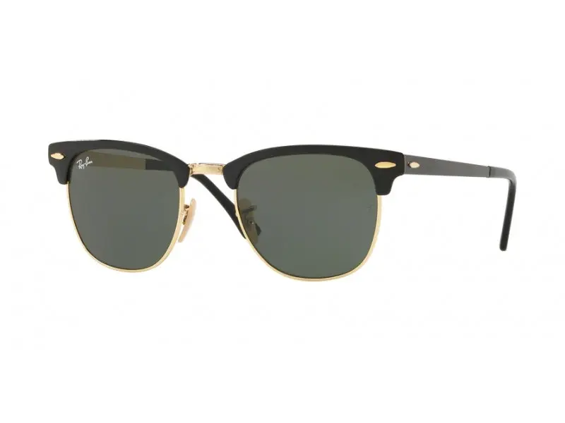 Ray - Ban Unisex RB3716 CLUBMASTER METAL 187 Occhiali da sole Metallo Nero G15 Squadrata Normale