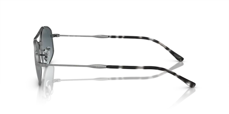 Ray - Ban Unisex RB3719 004/S3 Occhiali da sole Metallo Grigio Blu Rotonda Polarizzata Sfumato miniatura 3