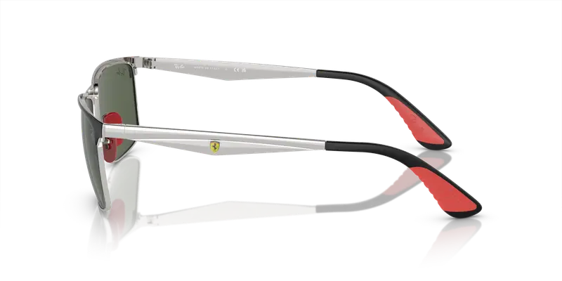 Ray - Ban Unisex RB3726M F06071 Occhiali da sole Metallo Nero Verde Squadrata Normale miniatura 3