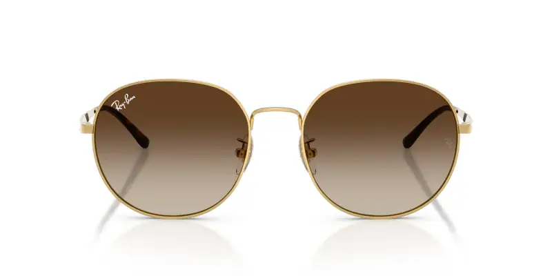 Unisex RB3727D 001/13 Occhiali da sole Metallo Oro Marrone Pantos Normale Sfumato miniatura 3