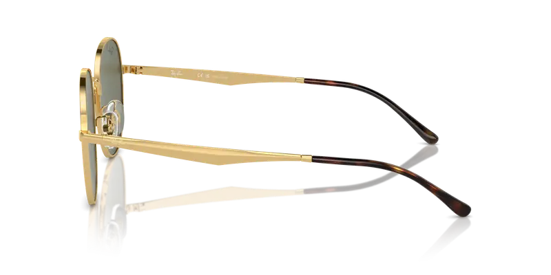 Ray - Ban Unisex RB3727D 001/9A Occhiali da sole Metallo Oro Verde Pantos Polarizzata Antiriflesso miniatura 3