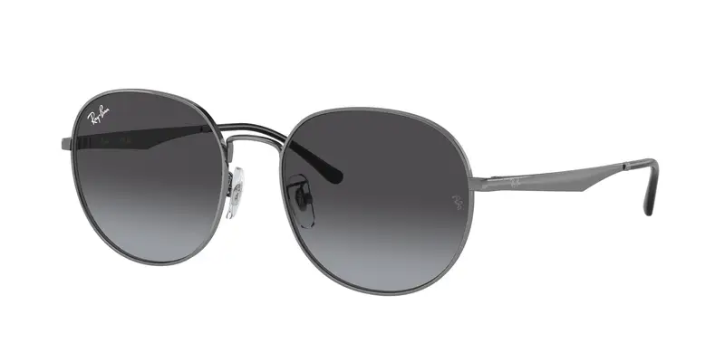 Ray - Ban Unisex RB3727D  004/8G Occhiali da sole Metallo Grigio Grigio Pantos Normale Sfumato
