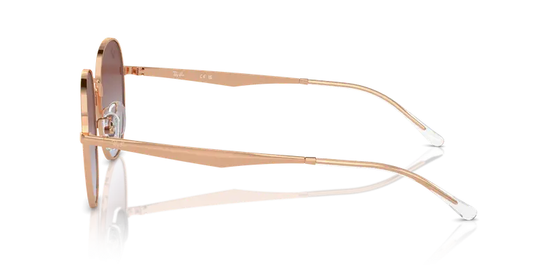 Ray - Ban Unisex RB3727D 9202I8 Occhiali da sole Metallo Oro Blu Pantos Normale Sfumato miniatura 3