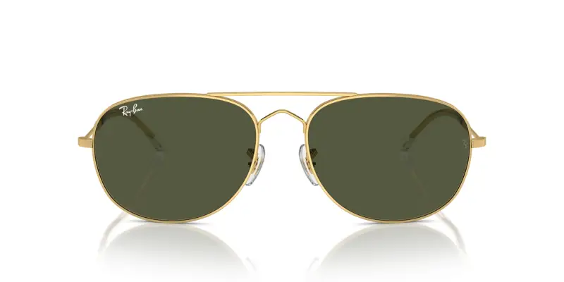 Unisex RB3735 BAIN BRIDGE 001/31 Occhiali da sole Metallo Oro Verde Pilot Normale miniatura 3