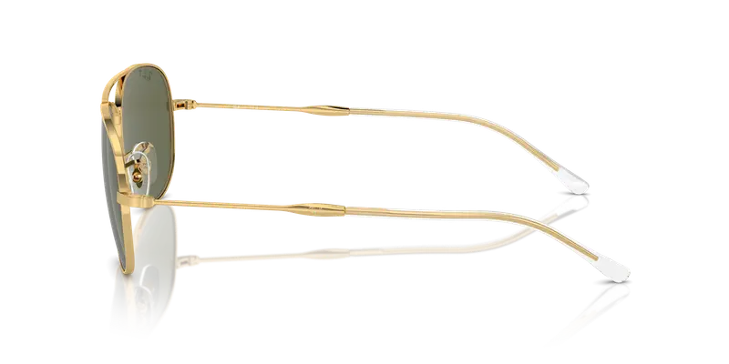 Ray - Ban Unisex RB3735 BAIN BRIDGE 001/58 Occhiali da sole Metallo Oro Verde Pilot Polarizzata Antiriflesso miniatura 3