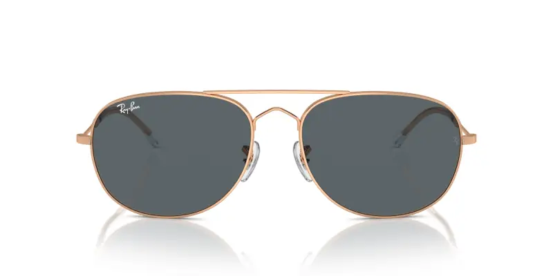 Unisex RB3735 BAIN BRIDGE 9202R5 Occhiali da sole Metallo Oro Blu Pilot Normale miniatura 3