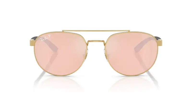 Unisex RB3736CH 001/I0 Occhiali da sole Metallo Oro Arancione Geometrica Polarizzata Specchiato miniatura 3