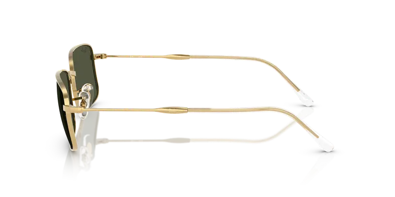 Ray - Ban Unisex RB3746 001/31 Occhiali da sole Metallo Oro Verde G15 Squadrata Normale miniatura 3