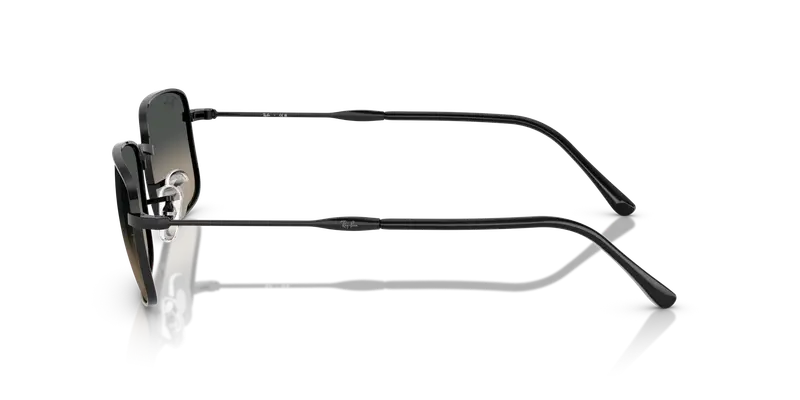 Ray - Ban Unisex RB3746 002/71 Occhiali da sole Metallo Nero Grigio Squadrata Normale Sfumato miniatura 3