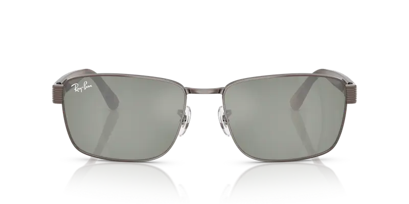 Ray - Ban Unisex RB3750 925940 Occhiali da sole Metallo Bronzo Verde Squadrata Normale miniatura 2