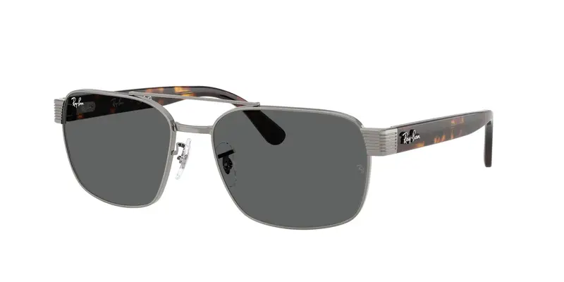 Ray - Ban Unisex RB3751  004/B1 Occhiali da sole Metallo Grigio Grigio Squadrata Normale