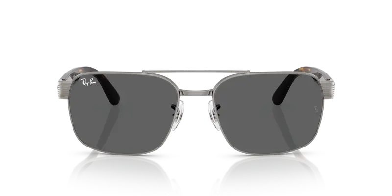 Ray - Ban Unisex RB3751 004/B1 Occhiali da sole Metallo Grigio Grigio Squadrata Normale miniatura 2