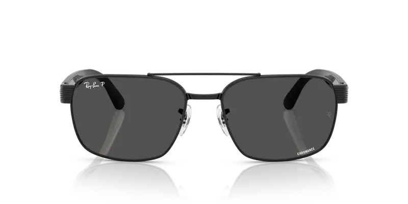 Ray - Ban Unisex RB3751CH 002/K8 Occhiali da sole Metallo Nero Grigio Squadrata Polarizzata miniatura 2