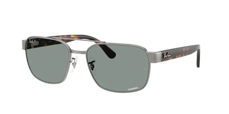 Ray - Ban Unisex RB3751CH  004/3R Occhiali da sole Metallo Grigio  Squadrata Polarizzata