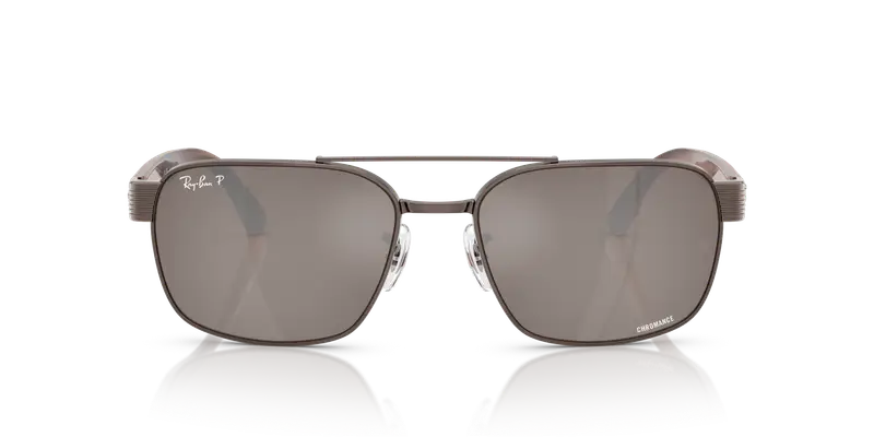 Ray - Ban Unisex RB3751CH 9259AN Occhiali da sole Metallo Bronzo Marrone Squadrata Polarizzata miniatura 2