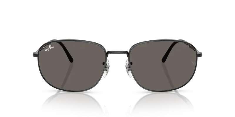 Ray - Ban Unisex RB3754 002/B1 Occhiali da sole Metallo Nero Grigio Pillow Normale miniatura 2