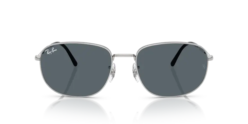 Ray - Ban Unisex RB3754 003/R5 Occhiali da sole Metallo Argento Blu Pillow Normale miniatura 2