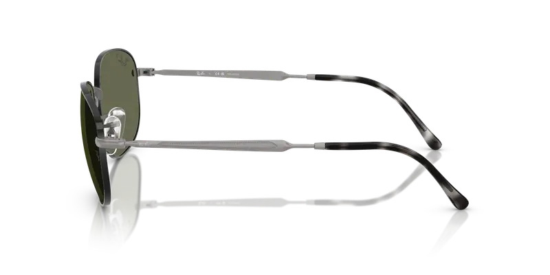 Ray - Ban Unisex RB3754 927458 Occhiali da sole Metallo Nero Verde Pillow Polarizzata miniatura 3