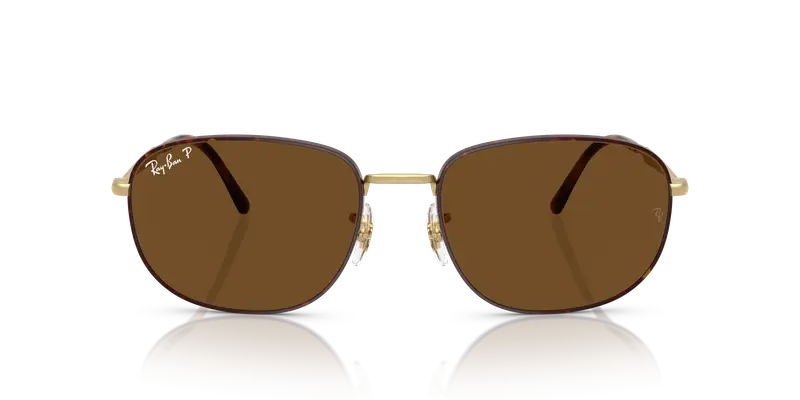 Ray - Ban Unisex RB3754 927557 Occhiali da sole Metallo Havana Marrone Pillow Polarizzata miniatura 2