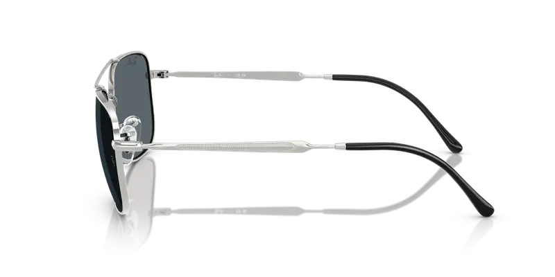 Ray - Ban Unisex RB3755 003/R5 Occhiali da sole Metallo Argento Blu Squadrata Normale miniatura 3