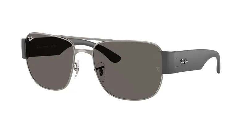 Ray - Ban Unisex RB3756  004/B1 Occhiali da sole Metallo Grigio Grigio Squadrata Normale