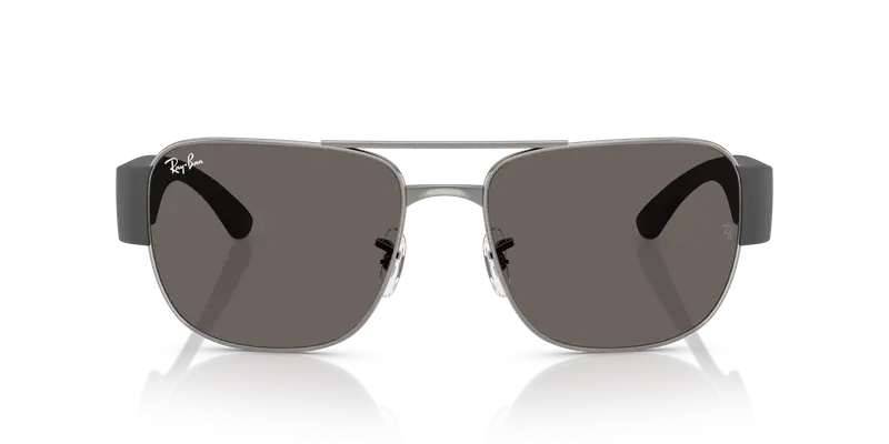 Ray - Ban Unisex RB3756 004/B1 Occhiali da sole Metallo Grigio Grigio Squadrata Normale miniatura 2