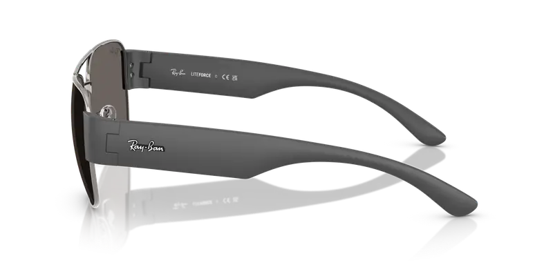 Ray - Ban Unisex RB3756 004/B1 Occhiali da sole Metallo Grigio Grigio Squadrata Normale miniatura 3