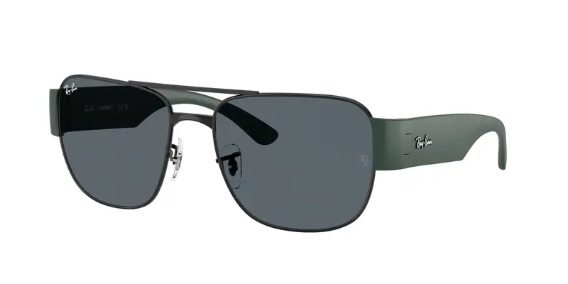 Ray - Ban Unisex RB3756  926931 Occhiali da sole Metallo Nero Verde Squadrata Normale