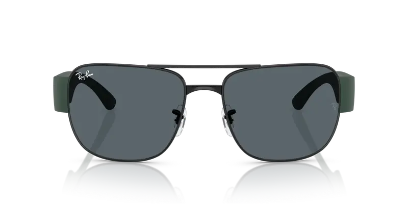 Ray - Ban Unisex RB3756 926931 Occhiali da sole Metallo Nero Verde Squadrata Normale miniatura 2