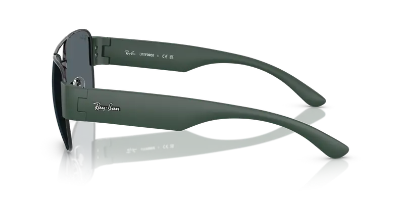 Ray - Ban Unisex RB3756 926931 Occhiali da sole Metallo Nero Verde Squadrata Normale miniatura 3