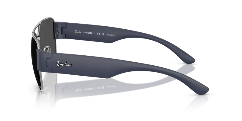 Ray - Ban Unisex RB3756CH 004/K8 Occhiali da sole Metallo Grigio Grigio Squadrata Polarizzata miniatura 3