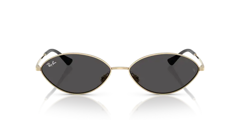 Ray - Ban Unisex RB3757 KAI 921387 Occhiali da sole Metallo Oro Grigio Rotonda Normale miniatura 2