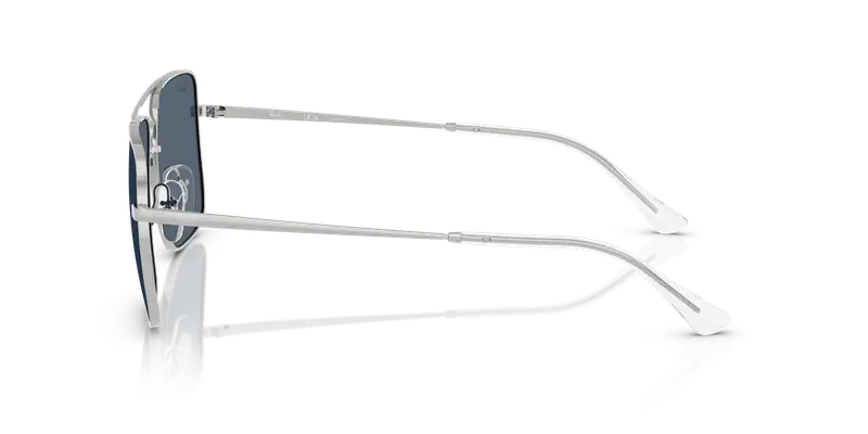 Ray - Ban Unisex RB3758 ARI 003/2V Occhiali da sole Metallo Argento Blu Squadrata Polarizzata miniatura 3