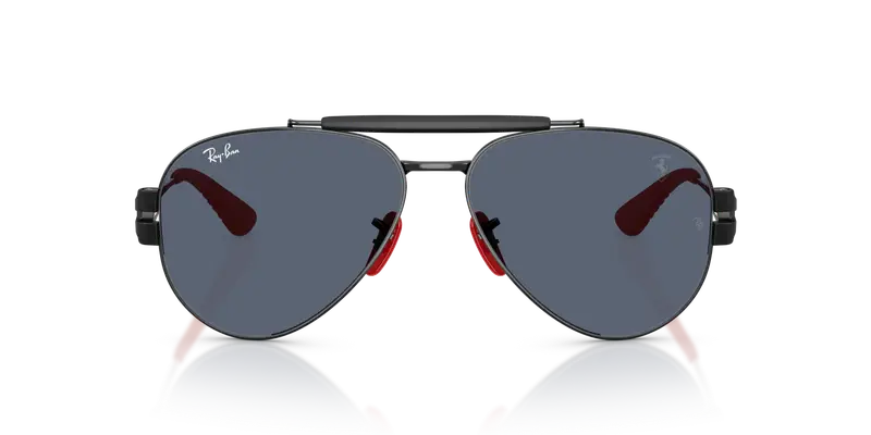 Ray - Ban Unisex RB3762M F00987 Occhiali da sole Metallo Nero Grigio Pantos Normale miniatura 2