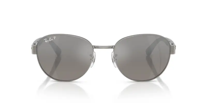 Unisex RB3766CH 004/5J Occhiali da sole Metallo Grigio Argento Squadrata Polarizzata miniatura 3