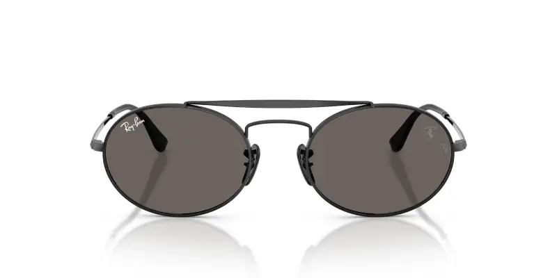 Unisex RB3775M F134B1 Occhiali da sole Metallo Nero Grigio Rotonda Normale miniatura 3