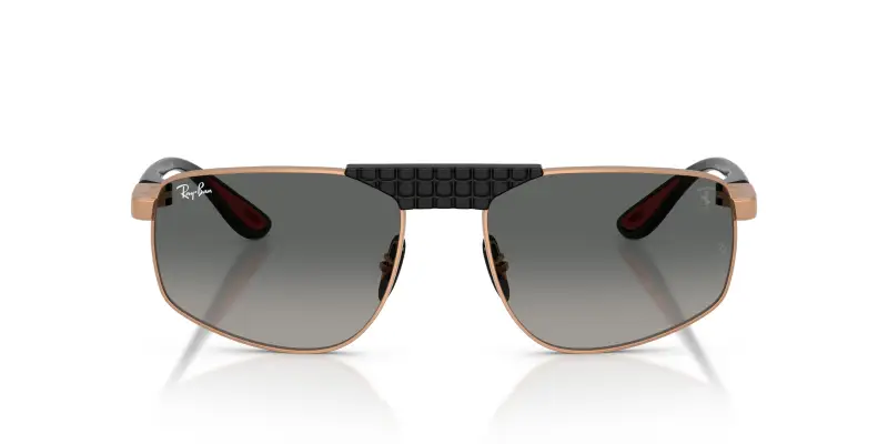 Unisex RB3776M F12771 Occhiali da sole Metallo Oro Grigio Geometrica Normale Sfumato miniatura 3