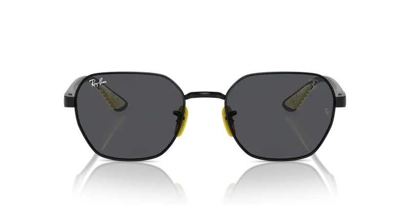 Ray - Ban Unisex RB3794M F09487 Occhiali da sole Metallo Nero Grigio Geometrica Normale miniatura 2