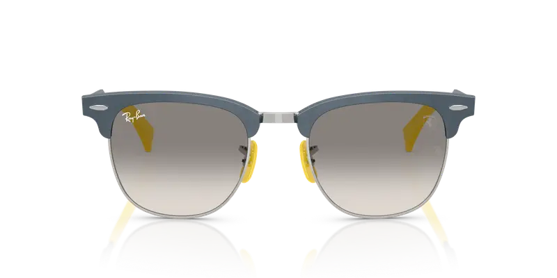 Ray - Ban Unisex RB3807M F11232 Occhiali da sole Blu Grigio Squadrata Normale Sfumato miniatura 2