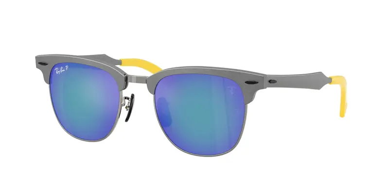Ray - Ban Unisex RB3807M F1134L Occhiali da sole Grigio Squadrata Polarizzata