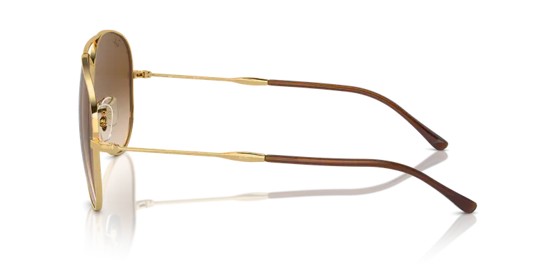 Ray - Ban Unisex RB3825 OLD AVIATOR 001/51 Occhiali da sole Metallo Oro Marrone Pilot Normale Sfumato miniatura 3